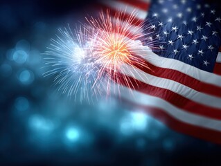 Celebrating Independence Day with Fireworks and American Pride