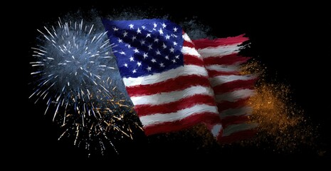 Celebrating Independence Day with Fireworks and Patriotism