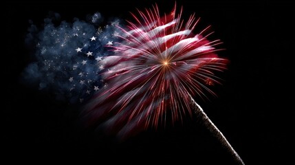 Spectacular Fireworks Display Celebrating Independence Day