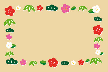 松竹梅　フレーム