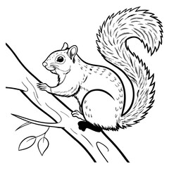 eastern-gray-squirrel-vector-