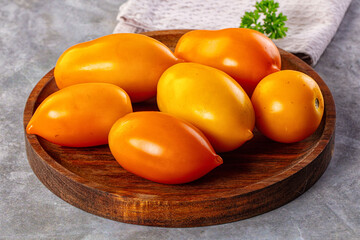 Sweet juicy ripe yellow tomato