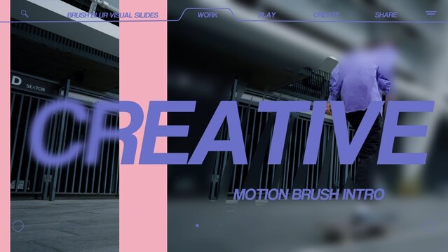 Brush Blur Visual Slides