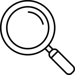 Magnifying Glass Search Outline Icon