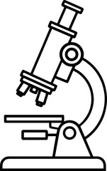 Compound Microscope Outline Icon