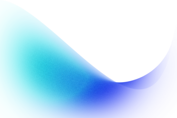 Abstract Blue and Cyan Gradient with Transparent Light Leak White Rectangular Overlay and Flowing Shape