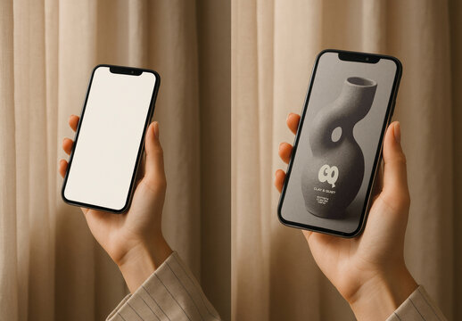 Elegant Smartphone Mockup Display PSD