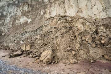 Scarborough Bluffs Toronto Canada, Cliffs Overlooking Lake Ontario on a Clear Day