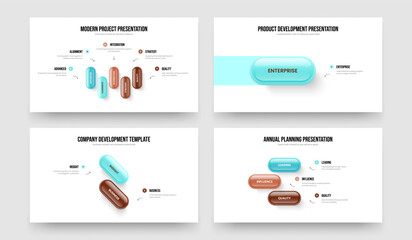 Consulting Planning 5 1 2 3 Step Diagram Presentation Layout Bundle. Investor Plan Five One Two Three Element Infographic Slideshow Design Vector Illustration Set.