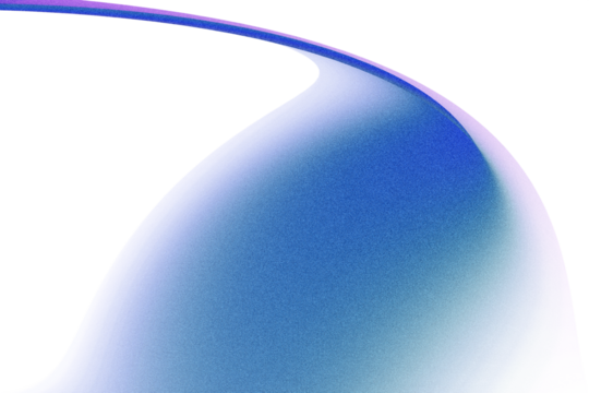 Abstract Blue and Purple Gradient with Grainy Texture and Curved Edge Transparent Overlay Light Leak background
