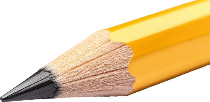 yellow pencil close-up 
