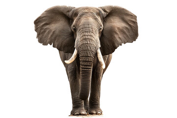 African elephant isolated on transparent background
