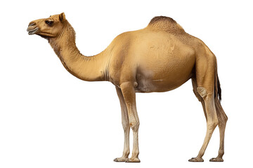 dromedary sideview isolated on transparent background
