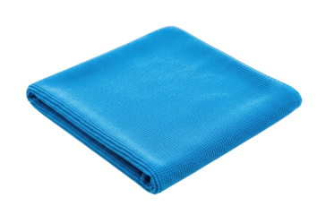 Blue fabric folded transparent background cutout png