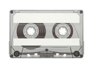 Obraz premium Vintage cassette tape transparent background cutout png