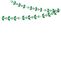 Winter Garland with Christmas Decoration