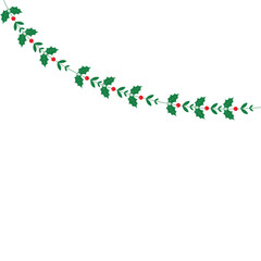 Winter Garland with Christmas Decoration