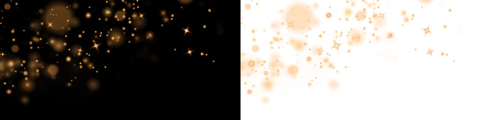 Png Orange Bokeh Particle Field Overlay PNG on transparent background