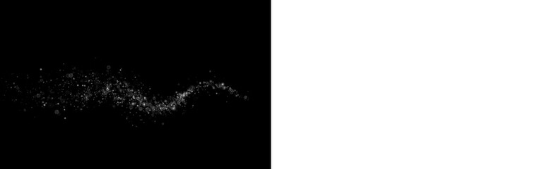 Png White Stardust Wave Overlay PNG on transparent background