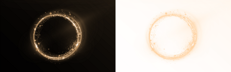 Png Gold Glow Halo Overlay PNG on transparent background