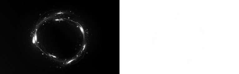 Png White Plasma Energy Ring PNG Overlay on transparent background