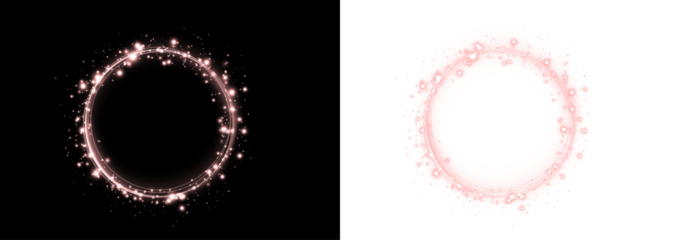 Png Pink Energy Halo Ring Overlay PNG on transparent background