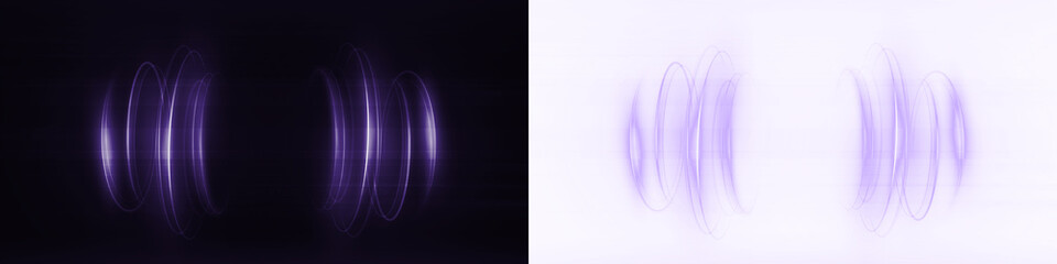 Png Purple Neon Light Ring Overlay PNG on transparent background