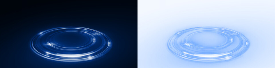 Png Blue Neon Ring Overlay PNG on transparent background © Виктория Проскурина