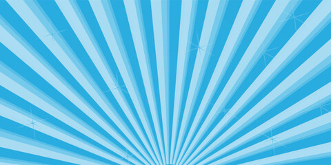 Abstract design blue background with sun ray. Summer vector illustration nice. Modern simple art good