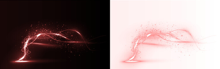 Png White Light Trail PNG Overlay on transparent background