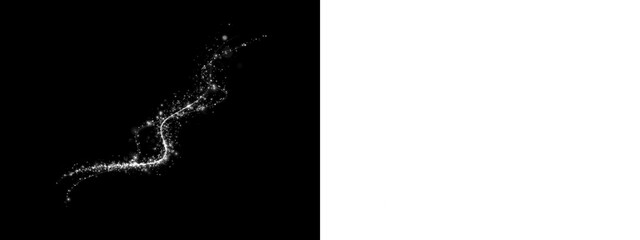 Png White Sparkling Light Trail PNG Overlay on transparent background © Виктория Проскурина