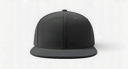 Fototapeta premium Classic Flat Brim Cap Stylish Headwear for Any Occasion, Urban Fashion Accessory