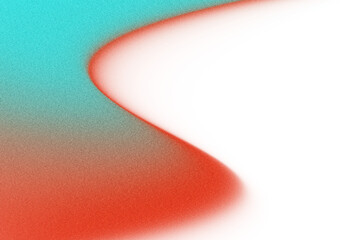 Abstract Gradient of Cyan and Red with Grain Texture and Transparent Overlay Light Leak White Vertical Element blend