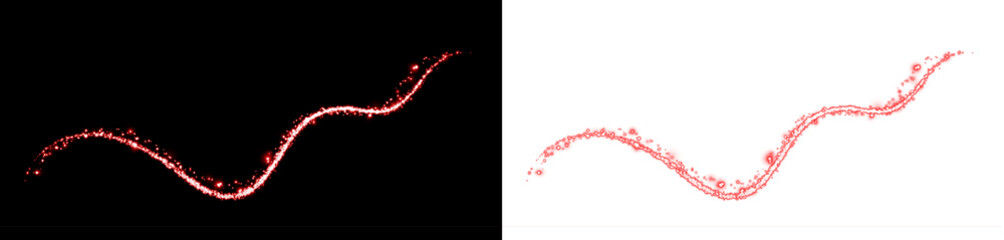 Png Bright Red Light Trail Overlay PNG on transparent background