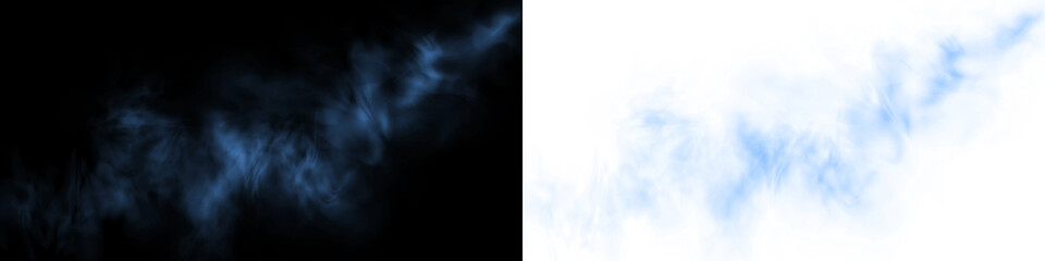 Png Blue Smoke Overlay PNG Illustration on transparent background