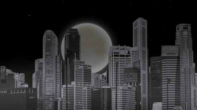 new york city skyline at night