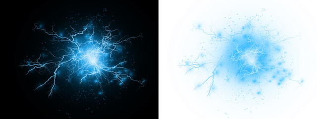 Fototapeta na wymiar Png Electric Blue Plasma Ring PNG Overlay on transparent background