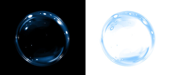 Png Blue Transparent Soap Bubble Overlay PNG on transparent background