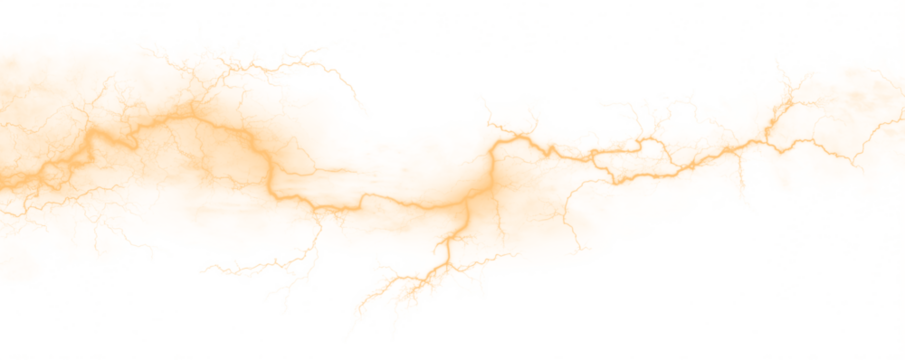 A circular lightning strike arcs in darkness, releasing raw energy. Sparks scatter across the black sky. The dramatic scene captures nature’s magic. PNG