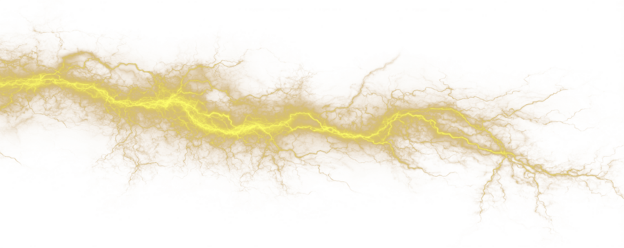 Bright electric bolts strike repeatedly through dark clouds. Sparks fly in every direction. Nature’s energy pulses with unstoppable force. PNG