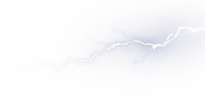 Lightning strikes illuminate the horizon with dazzling blue flashes. Sparks dance between clouds. Nature’s raw energy is on display. PNG