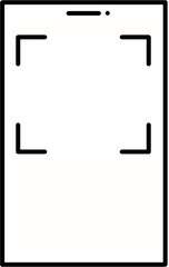 Qr code scan frame smartphone 