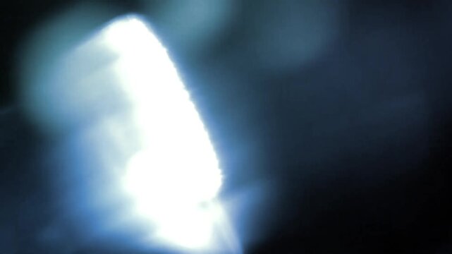 Smooth Blue Light Leak Transition - Soft Focus Film Overlay