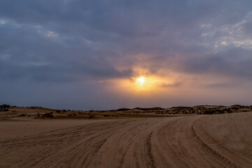 Le désert du Namib au crépuscule