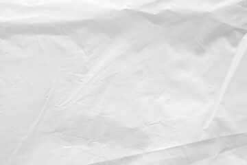 White transparent plastic bag texture background