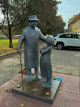 Monument to Doctor Zemach Shabad in Vilnius, Lithuania