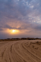 Le désert du Namib au crépuscule