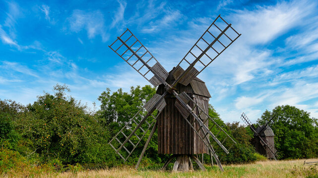 Windm&uuml;hle auf der Insel &Ouml;land in Schweden