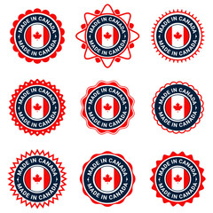 Made in Canada Badge Labels Collection