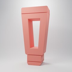 Pink Cream or lotion cosmetic tube icon isolated on pink background. Body care products for men. Minimalism concept. 3D render illustration
